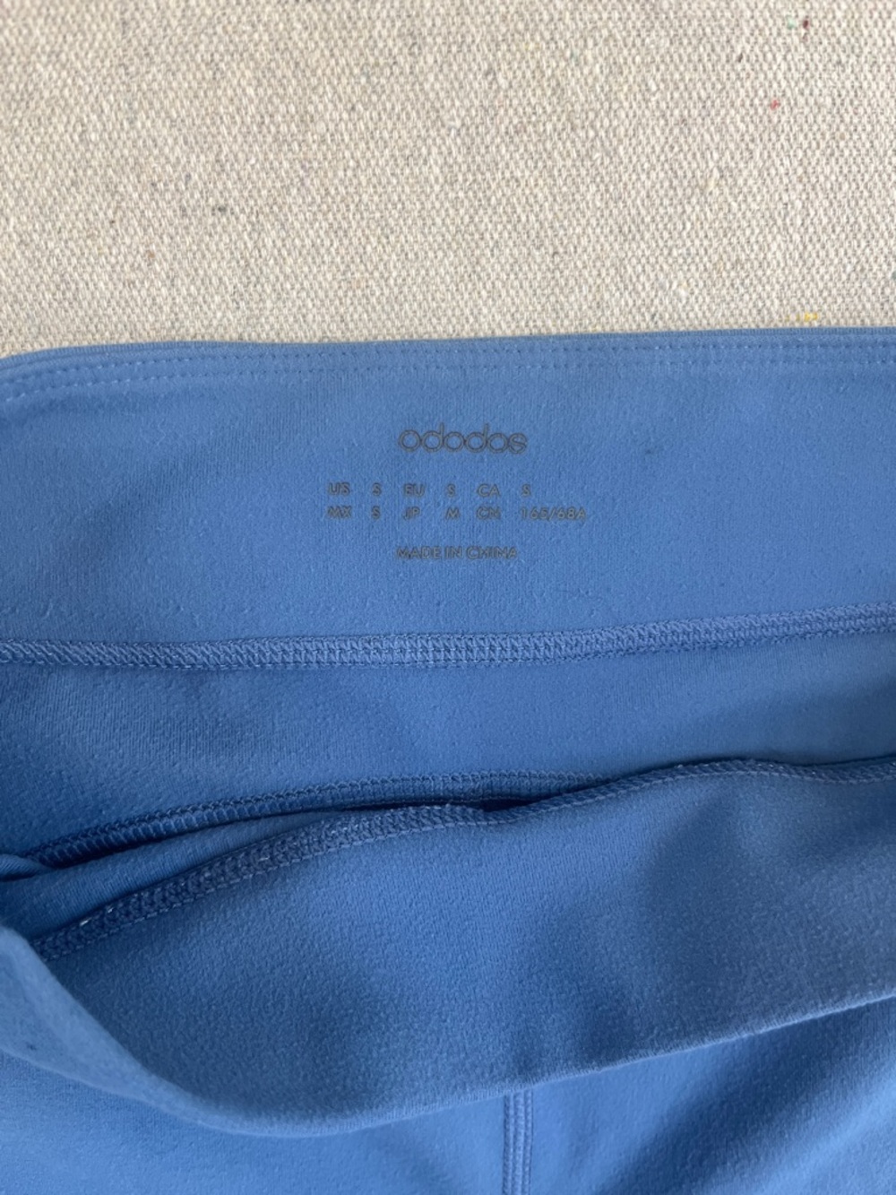 ODODOS Blue High Waisted Biker Shorts Women’s Size S Stretch Athletic - Picture 2 of 12